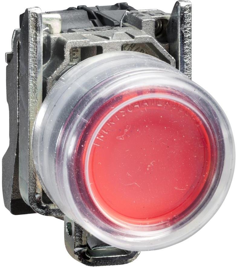 Бутон сглобен червен 1NC светещ 24Vac/dc Ø22mm ATEX XB4 SE, SCHNEIDER ELECTRIC НИСКО НАПРЕЖЕНИЕ, XB4BP483B5EX