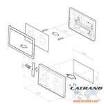 Авариен осветител TM ONTEC E E1B 1W LED 1/3h IP20 постоянно светещ комплект с пиктограма, 0299010054