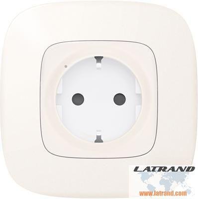 Контакт шуко 16A Smart Valena Allure Перла с рамка Legrand с Netatmo - 752994