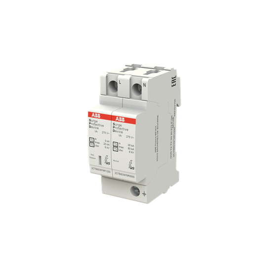 Катоден отводител тип 2 OVR 20kA 275V 1P+N ABB, 2CTB803972R1200