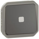 Бутон с времезадръжка и подсветка механизъм цвят Антрацит IP55 Plexo New Legrand, LEGRAND, 69804L
