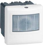 Датчик за присъствие PIR, 120°, обхват 4m @ h=1.2m, LED ≤ 250W, изисква неутрала, 2 мод. цвят бял Mosaic Legrand /до изчерпване/, LEGRAND, 78454