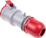 Промишлен подвижен контакт 3P+N+Е 32A IP54 серия Optima Scame-313.3247 червен/сив
