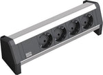 Модул DESK 1 с 4х Шуко, с кабел 3м, цвят Черен, Bachmann, BACHMANN, B339.1000