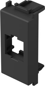 Лицев панел RJ45 Keystone 1 мод. цвят Черен мат Modul TEM, KM50SB