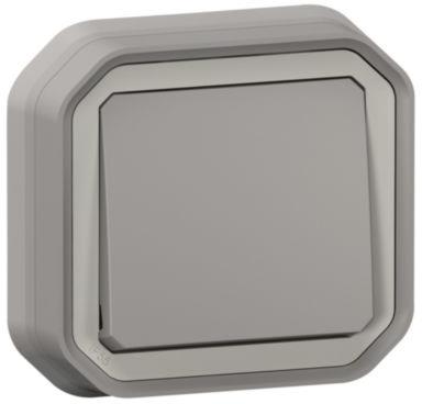 Бутон моноблок за скрит монтаж цвят Сив IP55 Plexo New Legrand, LEGRAND, 69820L