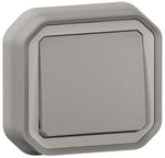Бутон моноблок за скрит монтаж цвят Сив IP55 Plexo New Legrand, LEGRAND, 69820L