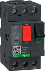 Моторна защита TeSys GV2ME 2.2kW TM 4…6.3A 100kA SE, SCHNEIDER ELECTRIC НИСКО НАПРЕЖЕНИЕ, GV2ME10