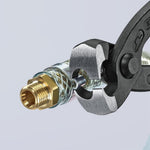 Клещи за скоби, червена ръкохватка 220мм, Knipex - K1099I220