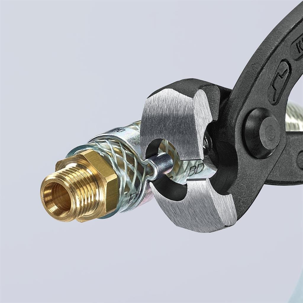 Клещи за скоби, червена ръкохватка 220мм, Knipex - K1099I220