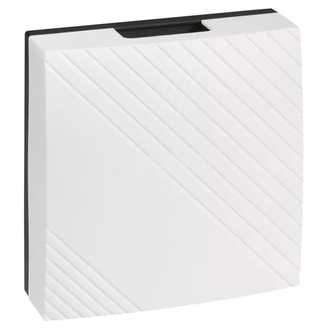 Звънец, за повърхностен монтаж, 116x116mm, 8~12VAC, 80dB, бял, 41650, Legrand