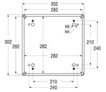 Полиестерна кутия 302x302x175мм IP67, UV, плътни стени, затваряне с винт, APO 41 ABB, 4TBO856050C0100