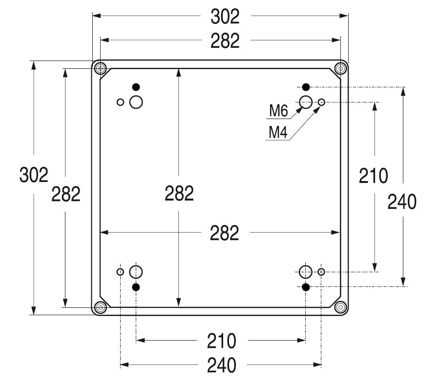 Полиестерна кутия 302x302x175мм IP67, UV, плътни стени, затваряне с винт, APO 41 ABB, 4TBO856050C0100
