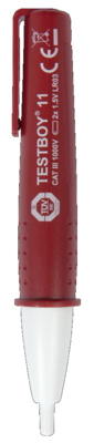 Детектор на напрежение безконтактен CAT III 110...1000Vac, LED и звук, Testboy 11, TESTBOY, 4028532200664