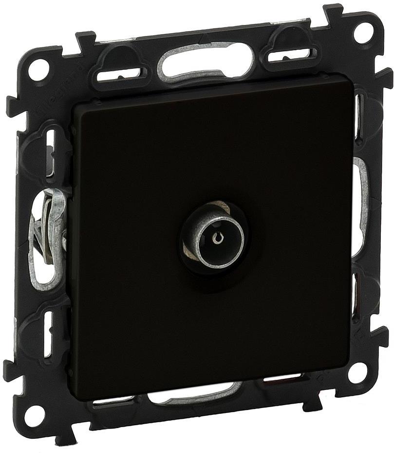 Розетка TV тип коаксиал 1dB цвят черен Valena Life Legrand, LEGRAND, 756351
