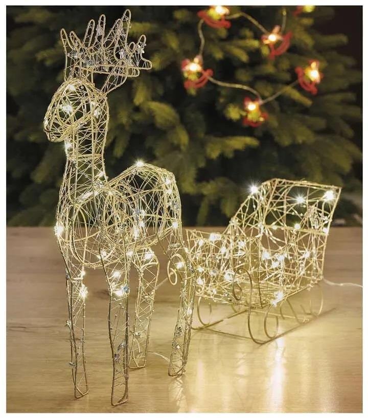 Декорация еленче 60х10х47см LED топла светлина IP20 с батерии FIGURES EMOS - DCFC28