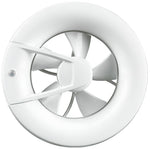 Смарт вентилатор O2 ф100/125мм, цвят Бял, 140м3/ч, от 0,4W, от 9dB Blauberg, BLAUBERG, Blauberg O2