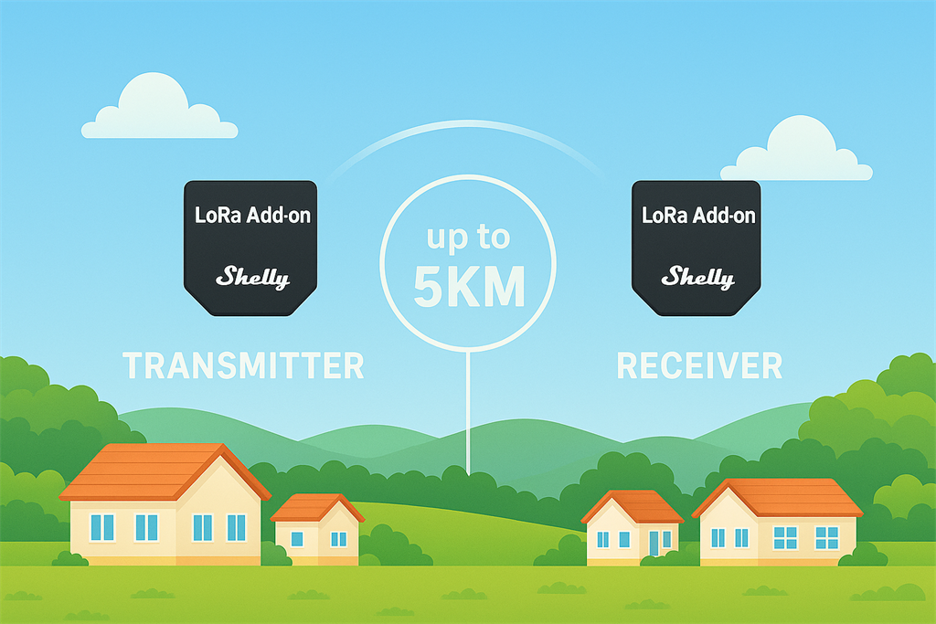 Комплект радио интерфейси Shelly LoRa Add-on - 071677, SHELLY, Shelly LoRa Add-on 2x