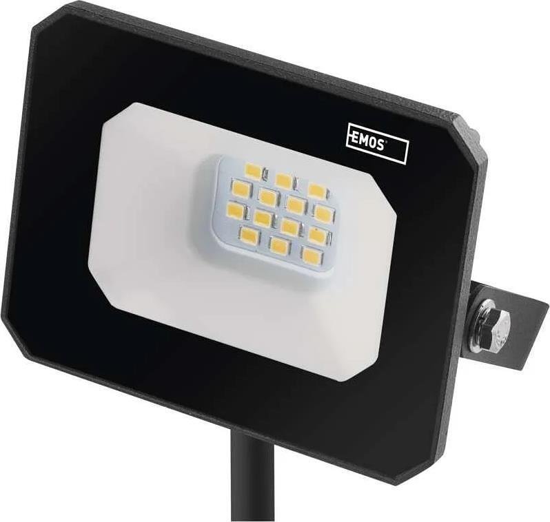 Прожектор LED 10W 4000K 1000lm 120° x 120° 25000h IP65 черен SIMPO EMOS