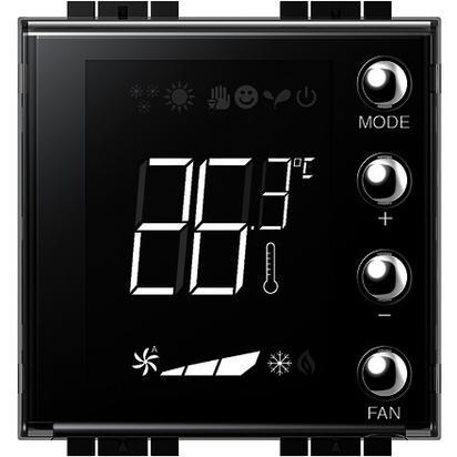 Термостат 27V 1NO/1NC 2 мод. цвят Антрацит LL My Home Bticino, BTICINO, LN4691