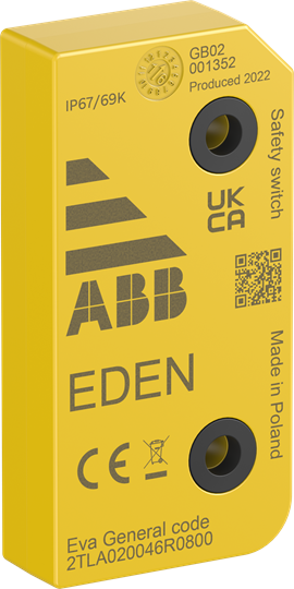 Проксимити датчик за безопасност Eva General Eden ABB, 2TLA020046R0800