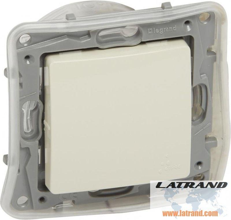 Бутон противовлажен IP44 цвят крем Niloe Legrand - 764615
