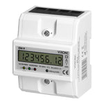 Трифазен електромер 100A EM-9 – Дигитален, LCD, DIN монтаж, S0 изход