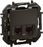 Розетка 2xRJ45 cat.5e UTP цвят Черен Niloe New Legrand, LEGRAND, NP4331BK