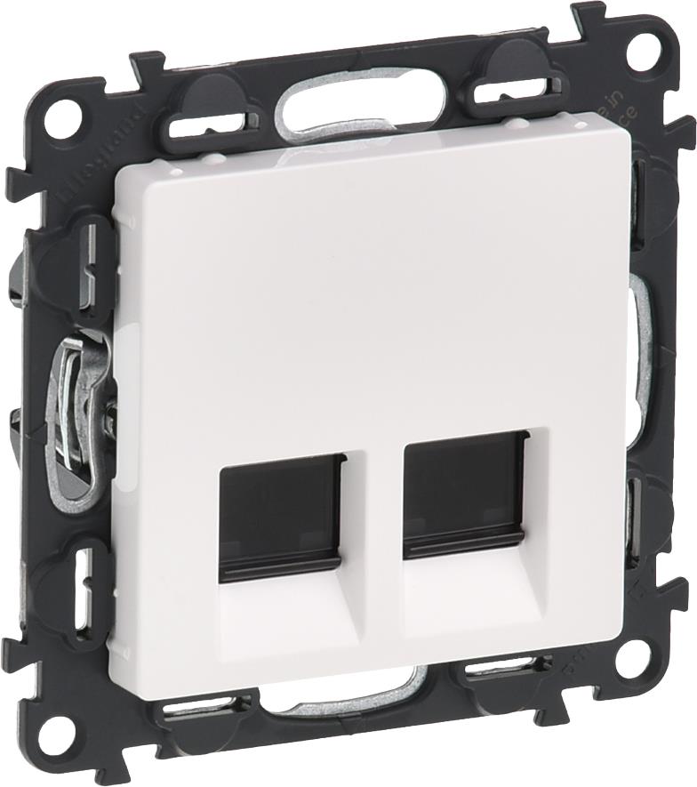 Розетка 2xRJ45 cat.6 UTP цвят бял Valena Life Legrand, LEGRAND, 753143