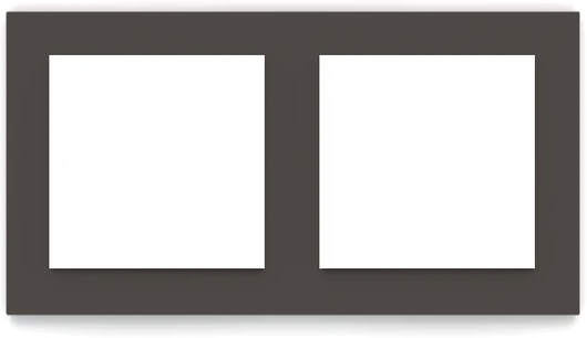 Рамка 2х 55x55 FF/Linea71 Fenix Cocoa Orinoco EKINEX, EK-P2P-FCC