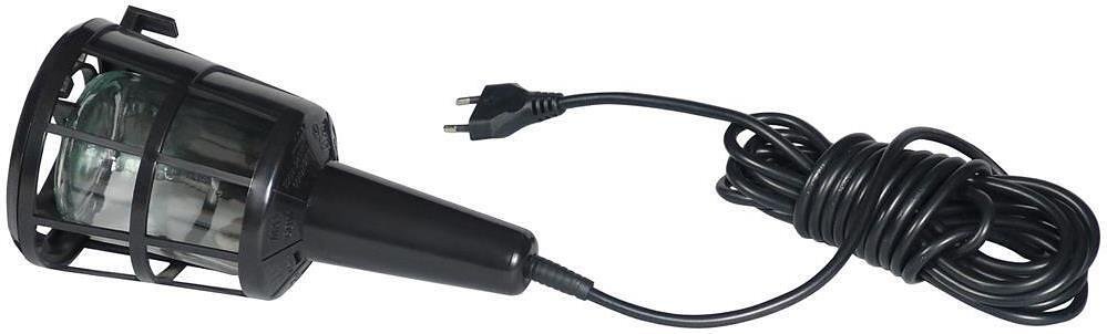 Работна лампа с PVC решетка E27 60W IP20 с кабел H05RN-F 2x0,75мм2 5 метра Commel - C0885