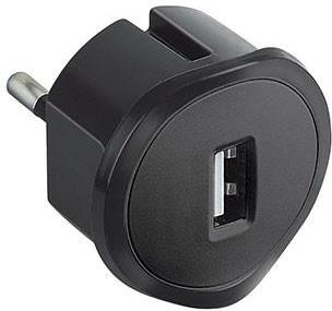 Зарядно за контакт USB тип A 1.5A 7.5W цвят черен Legrand, LEGRAND, 50681