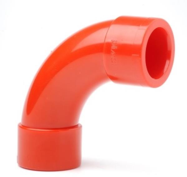 Ъгъл неотваряем за аспирационна тръба Ø25 червен Xtralis Honeywell, HONEYWELL, PIP-005
