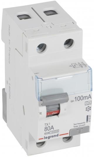 ДТЗ 2P 80А 100mА серия TX3 ID тип A Legrand, LEGRAND НИСКО НАПРЕЖЕНИЕ, 411567