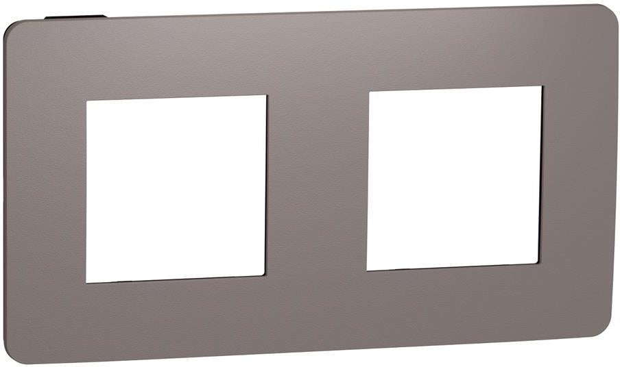Лицева рамка 2х цвят Шоколад / Антрацит Unica Studio Color SE /до изчерпване/, SCHNEIDER ELECTRIC, NU280417