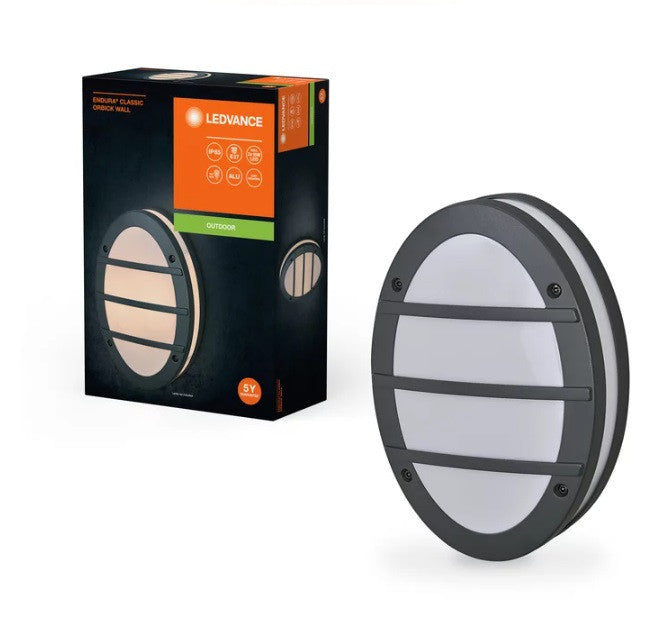 LED ЛАМПА ENDURA CLASSIC IP65 E27 ORBIK WALL DARK GRAY LEDVANCE