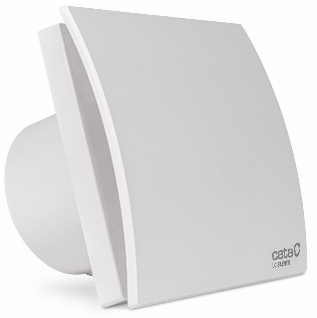 Вентилатор UC-10 SILENTIS ф100мм, цвят Бял, 105м3/ч, 8W, 26dB комплект с клапа CATA, CATA Вентилатори, C01220000