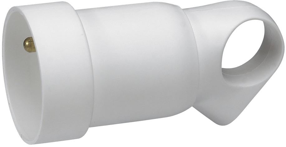 Куплунг бял 2P+T 16A френски с ринг Legrand, LEGRAND, 50421