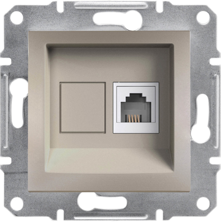 Розетка RJ11 цвят Бронз Asfora SE, SCHNEIDER ELECTRIC, EPH4100169
