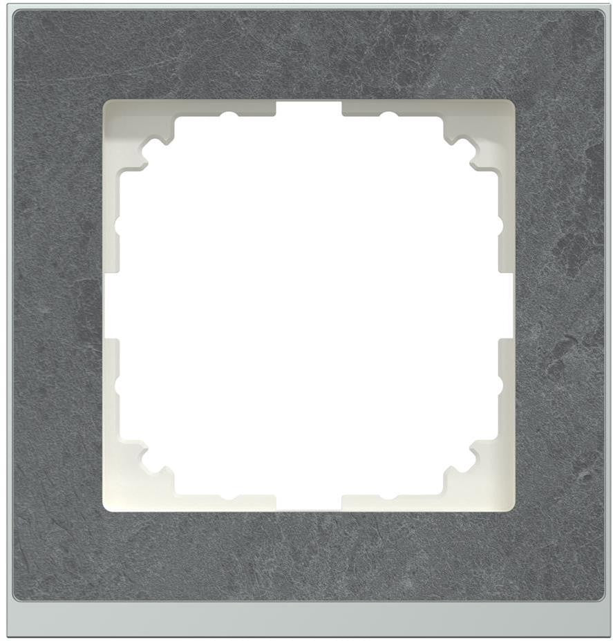 Рамка 1х цвят Камък/Алуминий, M-Pure Decor System M Merten SE, SCHNEIDER ELECTRIC, MEG4010-3669