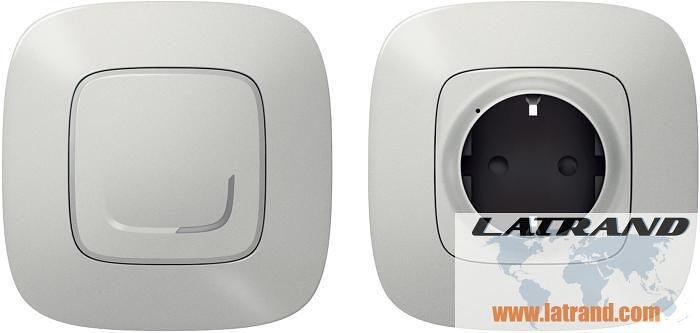 Комплект КОНТАКТ управляван от БЕЗжичен ключ Smart Valena Allure Алуминий Legrand с Netatmo - 752754