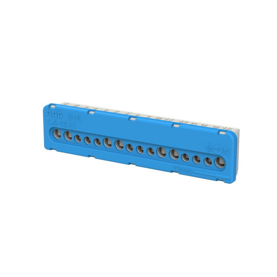 Клема изолирана СИНЯ 7x16mm²+9x6mm² 63A АВВ, ABB, 1SPE007715F0733