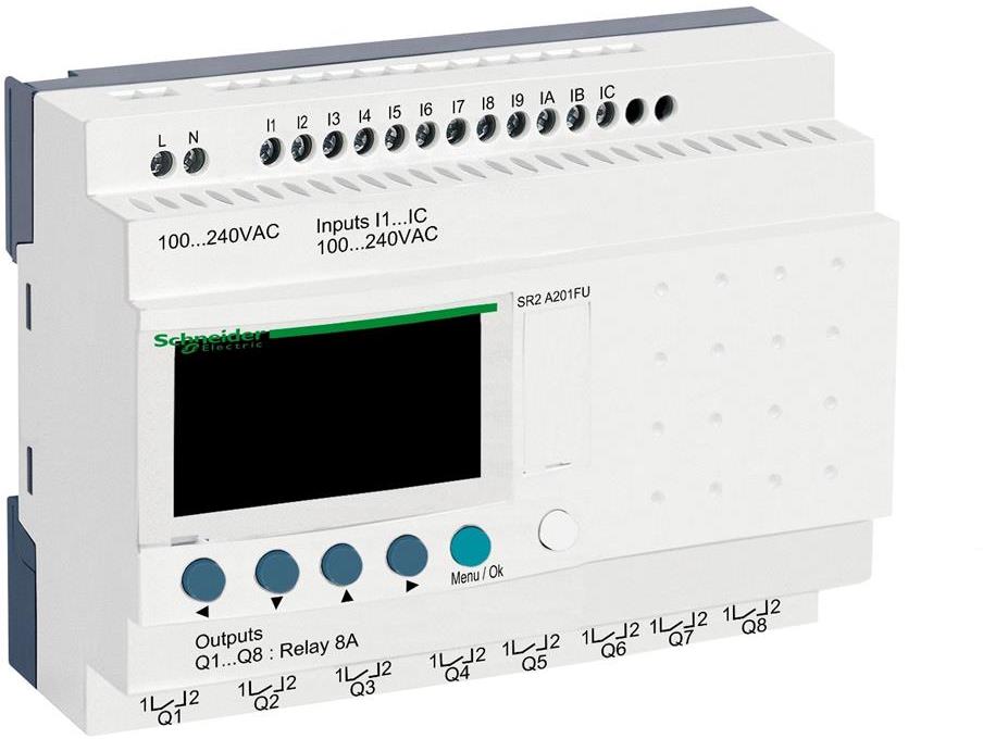 Реле логическо SR20 12 входа 8 изхода 100...240Vac SE, SCHNEIDER ELECTRIC НИСКО НАПРЕЖЕНИЕ, SR2A201FU