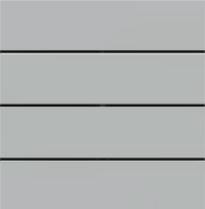 Лицев панел за 4 бутона хоризонтално 60x15 Linea71 Fenix Grey Ephesus EKINEX, EK-T4R-FGE