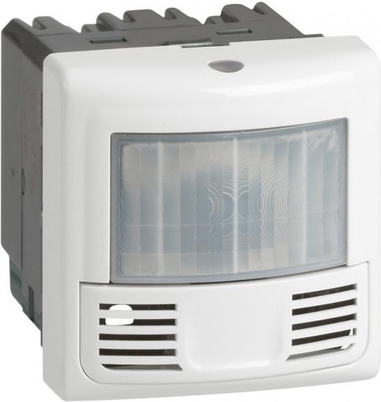 Датчик за присъствие PIR+US, 120°, обхват 8m @ h=1.2m, LED ≤ 250W, изисква неутрала, 2 мод. цвят бял Mosaic Legrand, LEGRAND, 78452