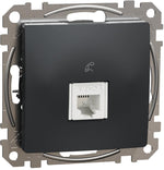 Розетка телефонна RJ11 цвят Антрацит Sedna SE, SCHNEIDER ELECTRIC, SDD114491