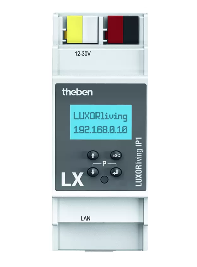 Системен интерфейс IP1 гейтуей 2DIN LUXORliving Theben, KNX, 4800495