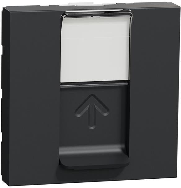 Розетка RJ45 UTP cat.5e S-One 2 мод. цвят Антрацит Unica SE, SCHNEIDER ELECTRIC, NU341154