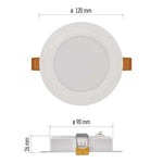 Луна LED DN120 9W 4000K 900lm 120° 25000h IP20 RUBIC EMOS