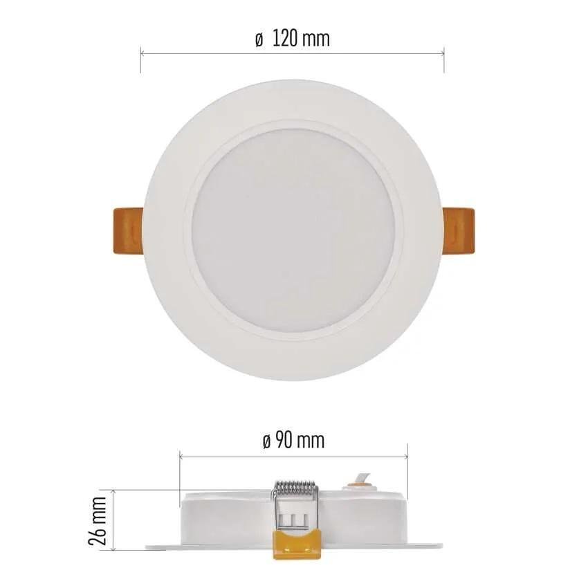 Луна LED DN120 9W 4000K 900lm 120° 25000h IP20 RUBIC EMOS